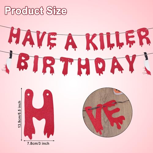 Halloween Bloody Banner for Zombie Vampire Horror Party Decorations