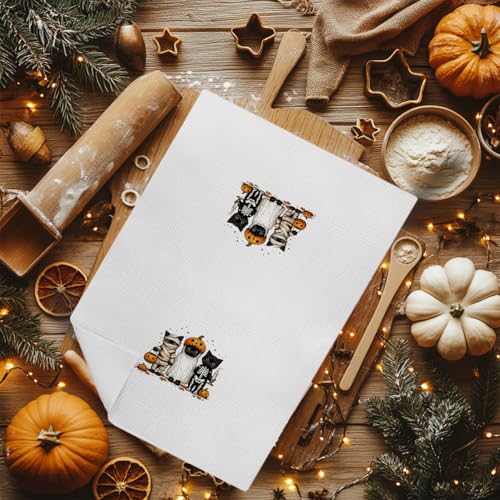 Halloween Spooky Cat Kitchen Towel 16x24 Inch - Fall-25 Cute Black Cat Gift