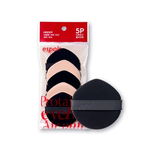 Espoir Be Velvet Air Puff 5ea - Flawless Makeup Sponge Applicator for Liquid Foundation & Powder