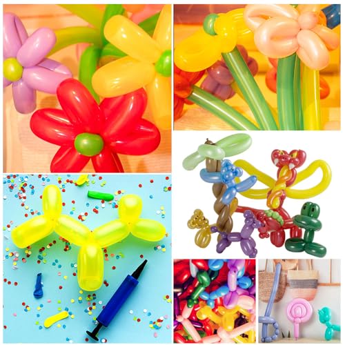 Pink Long Balloons for Parties and Balloon Arches - 100 pcs