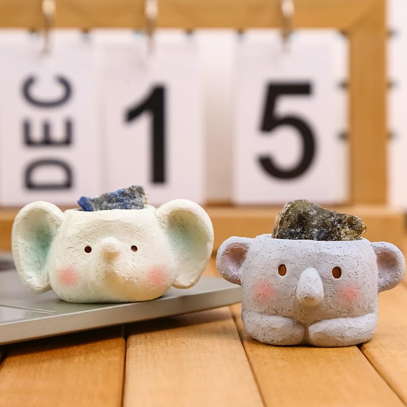 Crystal Friends Surprise Box Figures Set - Animal Cup with Crystals, Diffuser, Random Design, Whole Collection (6 Boxes)