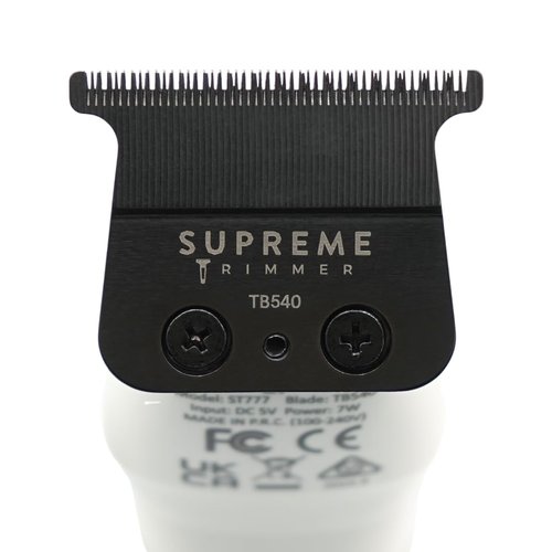 Supreme Trimmer Replacement Deep Tooth T-Blade TB540 | 0 Gap Adjustable, DLC Coated Stainless Steel Trimmer Blade for Recharge ST777
