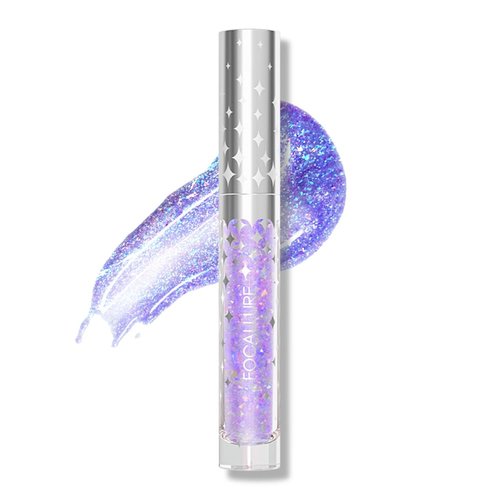 FOCALLURE Glitter Liquid Lipstick - Hydrating & Moisturizing Gloss for Sparkly Shine | Glass Slippers