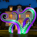 7.2 FT Inflatable Octopus Holiday Yard Decoration with LEDs for Outdoor Garden & Party