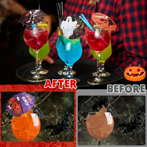 Halloween Drink Umbrellas Cocktail Picks 100 Pcs - Classic Variation