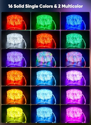 108Ft Color Changing Rope Lights Outdoor Indoor 330 LED Multi-Color String