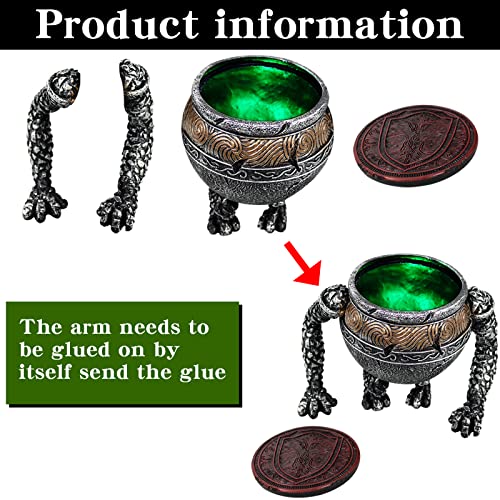 Resin Magic Pot Lamp Statue - Game Themed Table Decor for Collectors & Fans