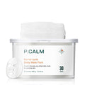 P.CALM Barrier Cycle Daily Sheet Mask – 30-Day Sheets with Papaya Extract & Allantoin for Sebum Care & Moisturizing, Korean Skincare (350g / 12.35 oz)