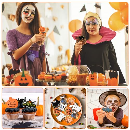 12Pcs Halloween Cookie Cutters Set - Stainless Steel Shapes for Baking & Crafts