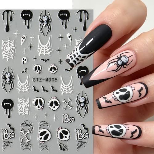 Halloween Nail Art Stickers Self-Adhesive Spooky Decor - Style07