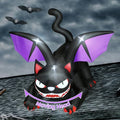 Giant Black Cat Inflatable Halloween Decoration with LED Lights - 6 Feet Animated Yard Decor
