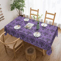 Haunted Mansion Square Water-Resistant Tablecloth 54x72in - Spill-Proof Washable Polyester