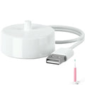 Mdforme USB Toothbrush Charger for Philips Sonicare Electric Toothbrushes HX6100, Compatible w/ HX3000 HX6000 HX8000 HX9000 ProtectiveClean 6100 5100 4100 2100 1100 Expert Series - White