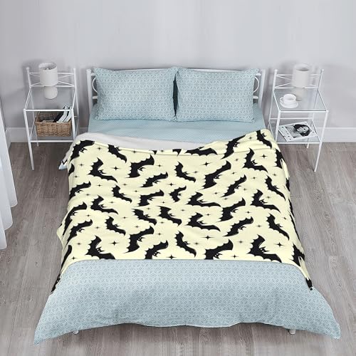 Gothic Bats Plush Throw Blanket for Couch and Sofa Decoration - 50x60 Inch
