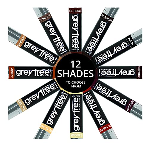 Hair Mascara Root Touch-Up for Gray Hair - Auburn, Precise Concealer for Brows & Beard