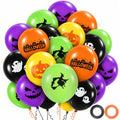 Halloween Balloons Set - Black & Orange 30 Pcs Latex Party Decorations