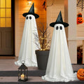 2-Pack Halloween Ghost Decorations with Lights & Remote Control - Outdoor Spooky Yard Decor