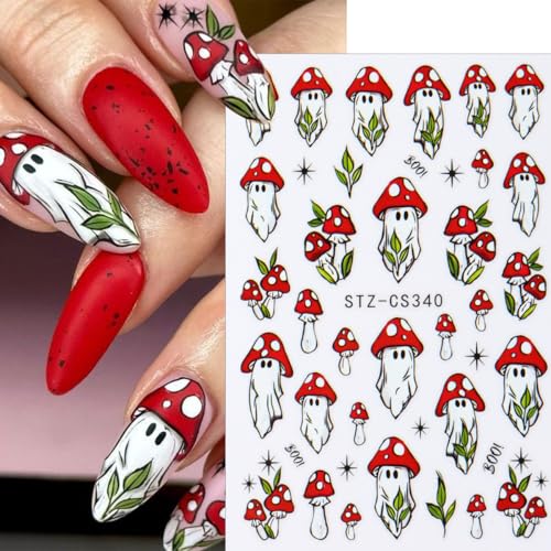 Halloween Ghost Nail Stickers 3D Self-Adhesive Gothic Nail Art Decals - Variation of THIS listing