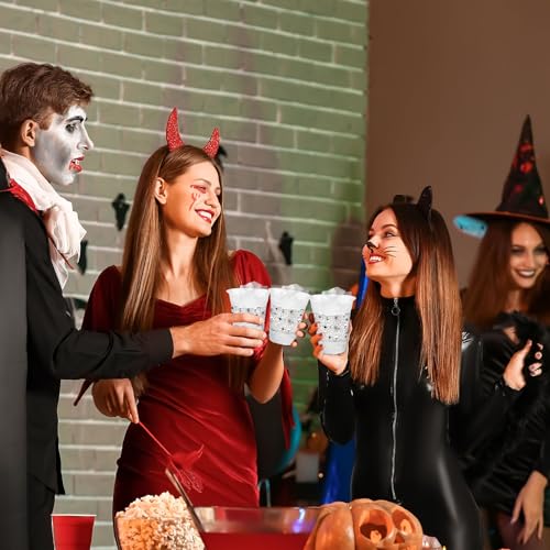 Halloween Plastic Cups - Spider Variation, 12oz, 50 Pack, Party Supplies