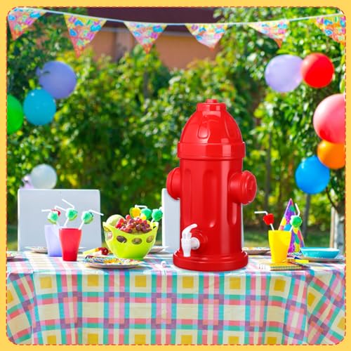 Fire Hydrant Drink Dispenser - 1.5 Gallon Beverage Container for Parties - Firefighter Theme - Variation of THIS listing