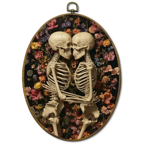 Halloween Gothic Skeleton Wall Art Canvas Prints for Home & Bedroom Decor