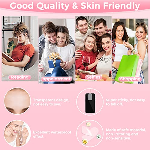 Invisible Face Lift Tape,60PCS Face Lifting Tapes and Bands with 8 Strings,Instant Face Lifter for Women Neck,Eyes,Double Chin,Sagging Skin,Face Tape for Tightening,Invisible Facelift Tape for Makeup