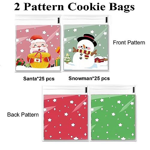 Christmas Cookie Cutters Set - 5 Pieces, 3.2'' Shapes Including Tree, Gingerbread Man, Snowflake, Snowman, Candy - New Variation