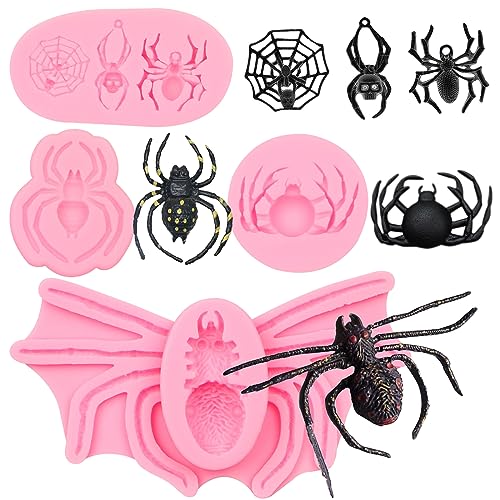 Silicone Spider Molds Set of 4 for Cake Decoration Halloween Party