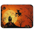 Halloween Pumpkin Witch Dish Drying Mat 16x18 Reversible Kitchen Counter Decor