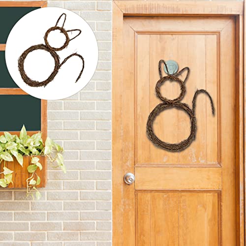 Cat Garland Wreath Decoration - Indoor Outdoor Halloween Festive Home Decor