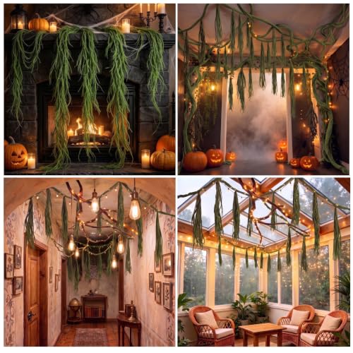 Elegant 55-Inch Artificial Bendable Tree Branches with DIY Moss - 3 Pack