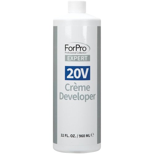 ForPro Expert 20 Volume Crème Developer - Hair Lightening & Gray Coverage, 32 Fl Oz