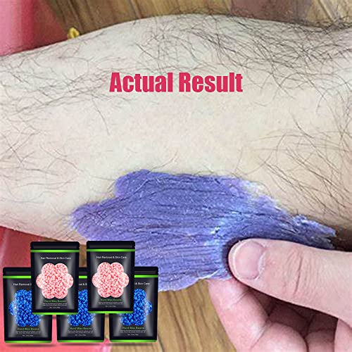 Wax Beads for Hair Removal 1.1 lb Kit - Blue & Pink Variations for Sensitive Skin