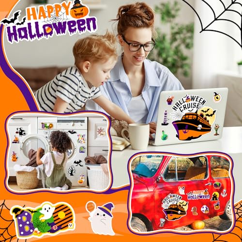 Halloween Cruise Door Magnets - 27 Reusable Spooky Cabin Decorations