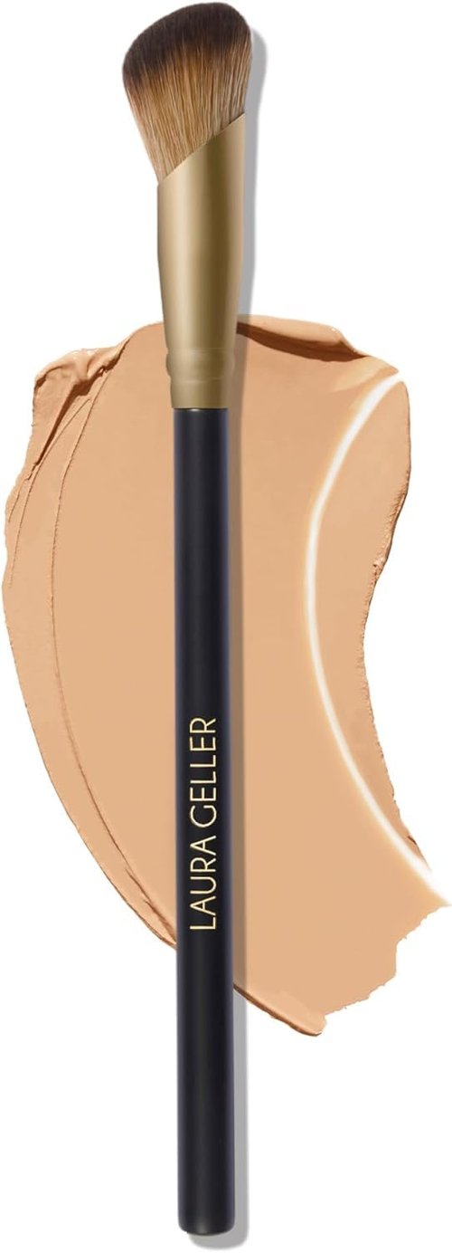 Laura Geller New York Angled Precision Concealer Brush - Professional Makeup Tool, Cruelty-Free