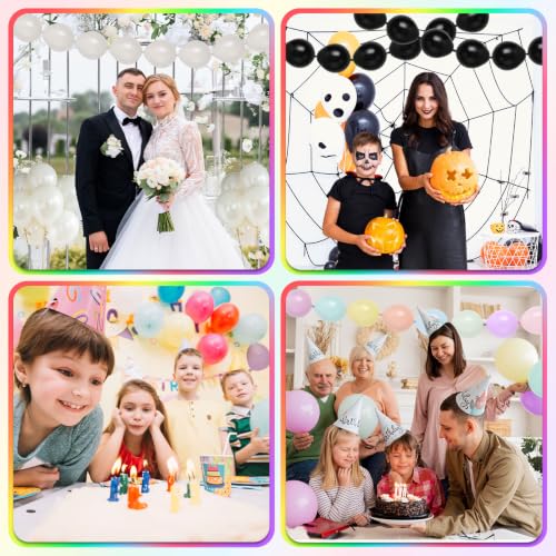 White Link Balloons Set - 100pcs 6 Inch Latex Chain Balloons for Party Decorations - Variation of THIS listing