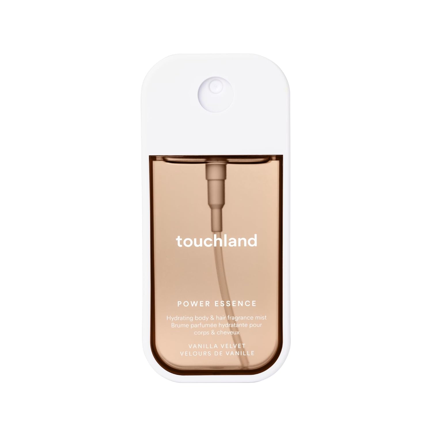 Touchland Hydrating Body & Hair Fragrance Mist - Vanilla Velvet | 2 FL OZ Travel Size Perfume Spray with Notes of Vanilla, Muguet & Almond