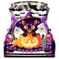 Halloween Trunk or Treat Car Decorations Kit with LED Lights & Backdrop