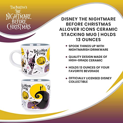 Nightmare Before Christmas Ceramic Stacking Mug - 13oz Halloween Town Coffee Cup