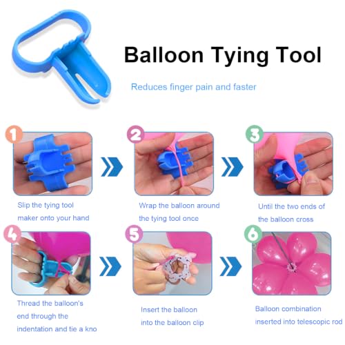 50 Pcs Balloon Clips for Balloon Arches and Party Decorations
