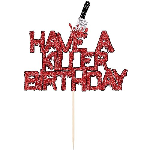 Halloween Killer Cake Toppers Set - Horror Party Decorations for Kids & Adults