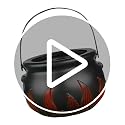 Halloween Plastic Cauldron Bucket - 8-Inch Witch Pot Candy Bowl for Trick or Treat