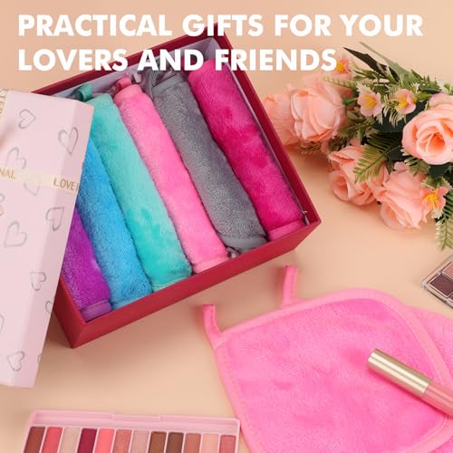 Reusable Makeup Remover Cloths 24 Pack - Soft Microfiber Face Towels for All Skin Types