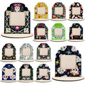 Dia De Los Muertos Decorative Picture Frames Set of 12 - Mexican Folk Art Altars