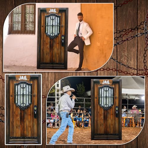 6 Ft Western Jail Prop for Halloween Party Decorations - Wild West Theme