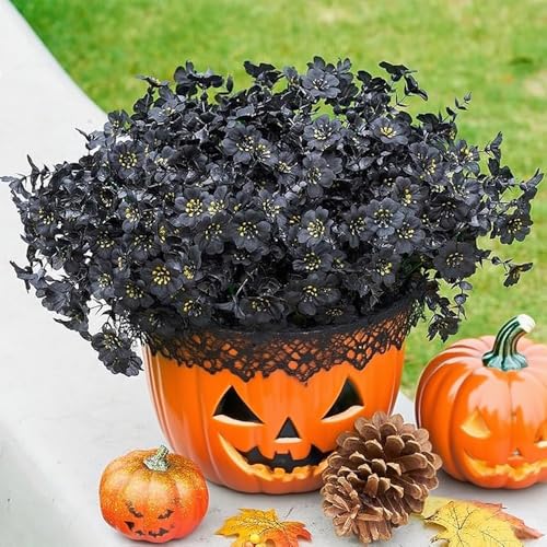 Artificial Flowers Bundle - UV Resistant Outdoor & Indoor Faux Plant Set