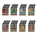 8 Pcs Holiday Truck Burlap Table Runners Set - Rustic Farmhouse Decor