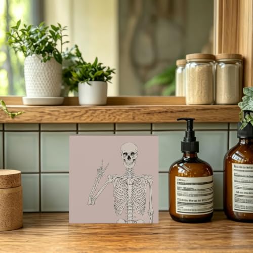 Halloween Gothic Skeleton Wooden Sign Decor - Variation of Gothic Skeleton