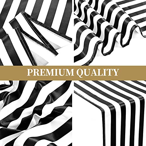 15 Pack Black and White Striped Table Runner - 12 x 72 Inch - Variation of THIS Listing