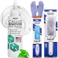 Foot Callus Remover Kit with Mint Gel, Rasp & File for Home Pedicure